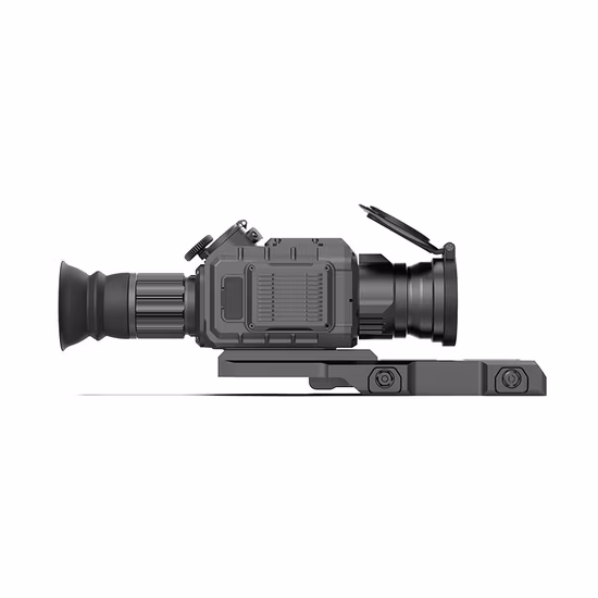 Riflescópio térmico a laser com telêmetro para detecção de longo alcance