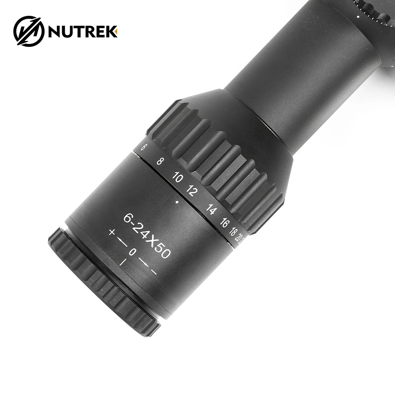 Nutrek Optics High Quality Scope 6-24X50 IR Ffp Extra Short Design High Power Compact Riflescope