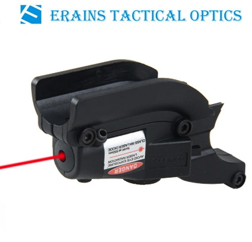 Tactical Red DOT Weaver Rail Intergrated Compact 5MW Mini Glock or Sig Compact Red Laser Sight Pointer (ES-BR-LS17R)