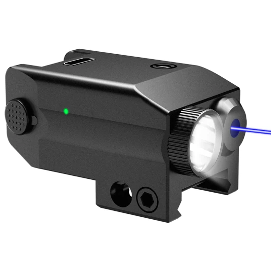 Lanterna LED mini mira a laser red DOT tática 2 em 1 combo acessórios de caça para armas Glock