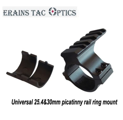 Suporte de anel de mira de trilho Picatinny Weaver padrão tático de 25,4 e 30 mm