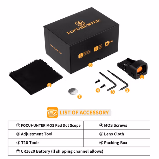 Spina Optics Hunting Riflescopes 1-6X24 IR Tactical Accessories com Red Illumination Optics Scope for Hunting Target